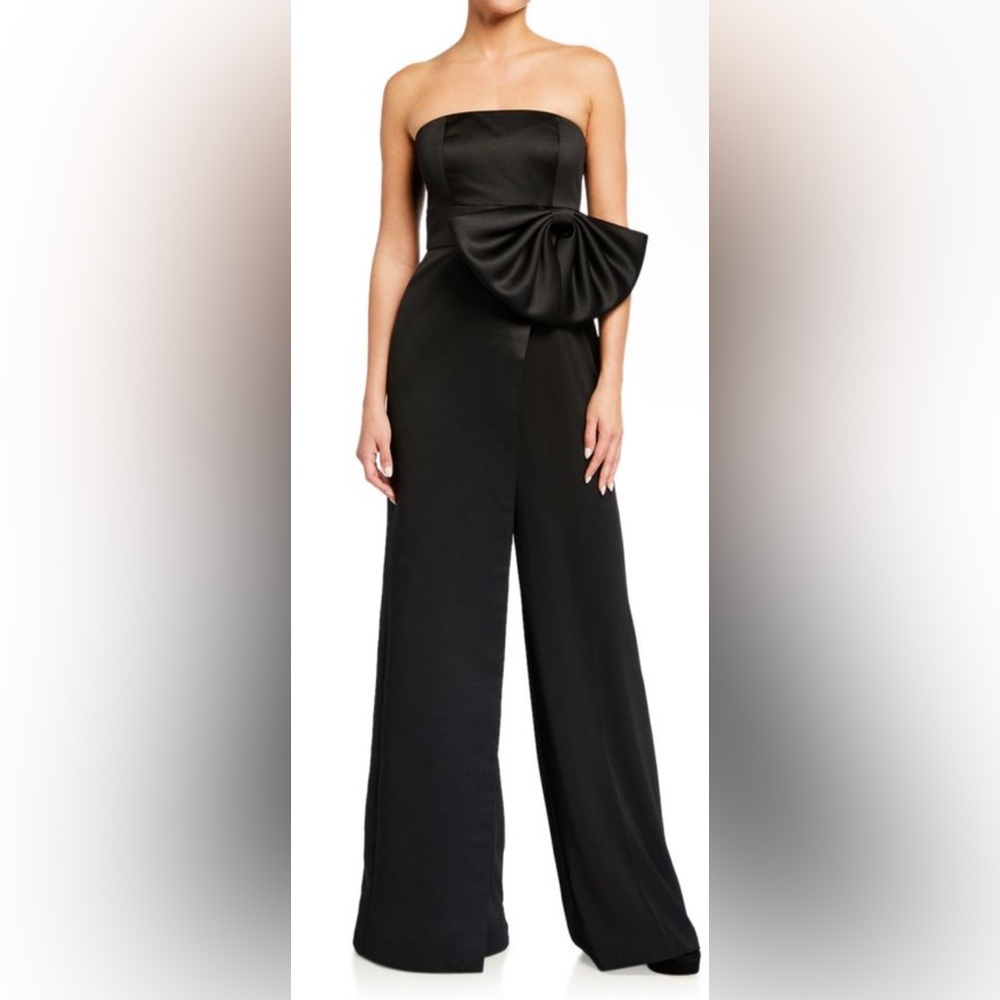 NWT Jay Godfrey Kings Strapless Jumpsuit with Bow Waist Overskirt
